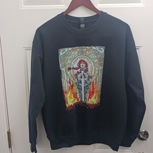 Black Graphic Men's Sweater